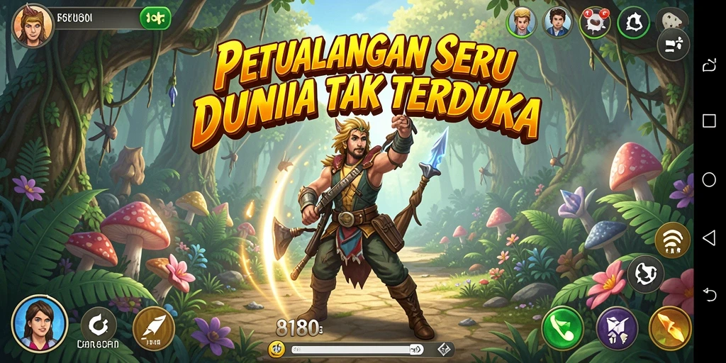 Tampilan gameplay menakjubkan di dunia petualangan 8180.