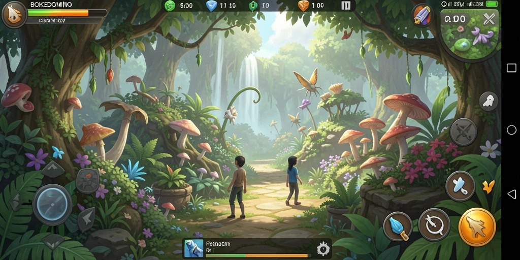Tampilan gameplay BOKEDOMINO yang seru dan mengasyikkan.