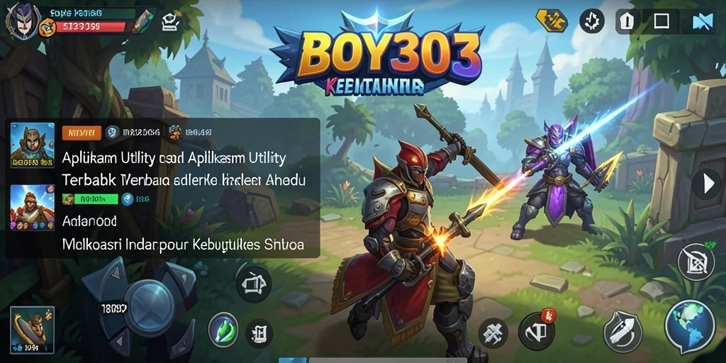 Tampilan utama BOY303 dengan fitur-fitur Utility yang bermanfaat.