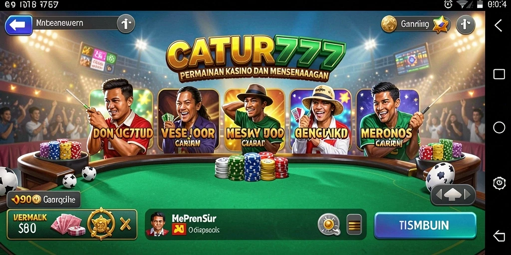Tampilan menarik dari gameplay Kasino CATUR777 yang mendebarkan.