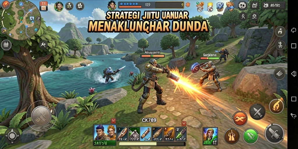 Tangkapan layar CK789 yang menunjukkan pertempuran strategis yang mendebarkan.