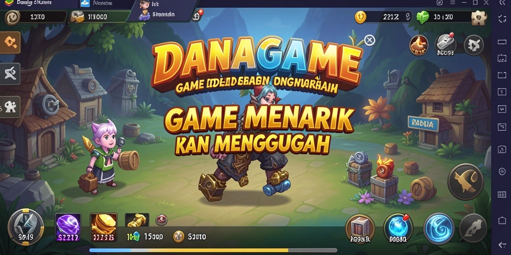 Tampilan gameplay menarik dari DANAGAME dengan elemen Idle yang seru.