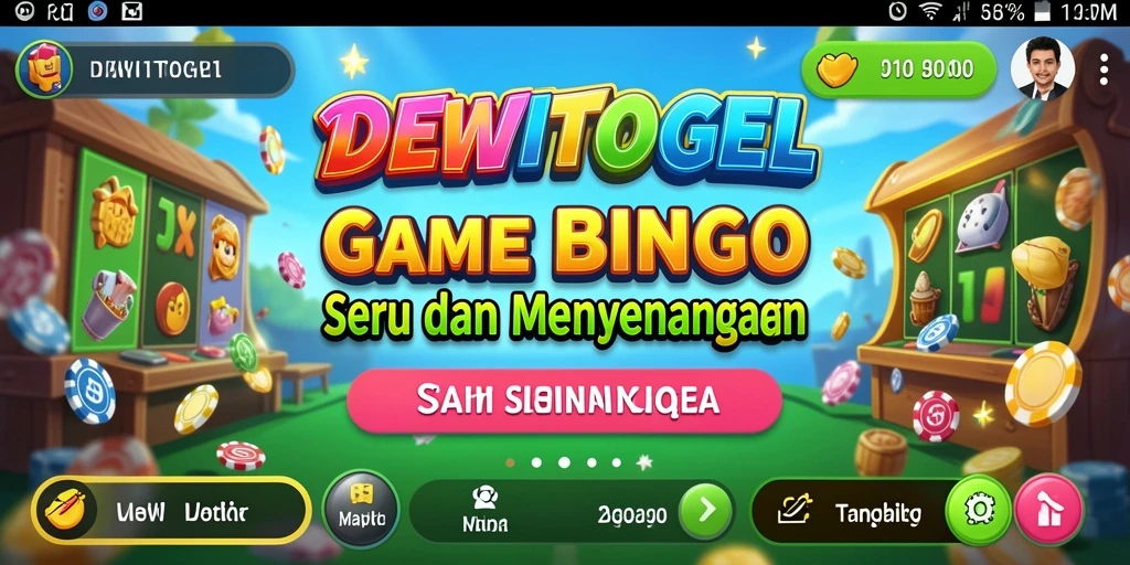 Tampilan gameplay DEWITOGEL yang penuh warna dan menarik.