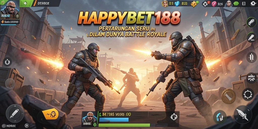 Gameplay seru dan mendebarkan dalam <strong>HAPPYBET188</strong>, dengan pertempuran intens di arena.