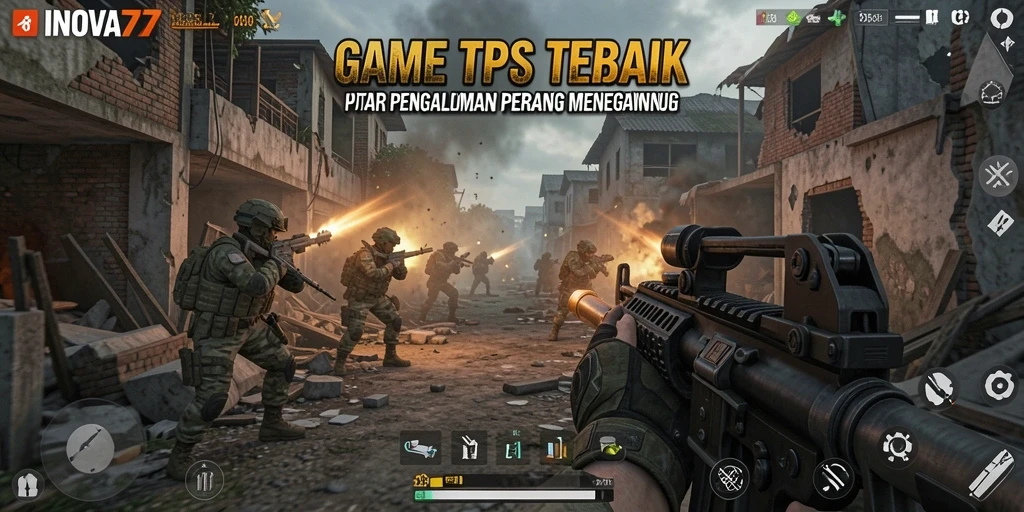 Tangkapan layar gameplay dari <strong>INOVA77</strong> menampilkan aksi mendebarkan dari pertempuran TPS.