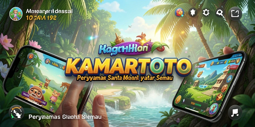 Screenshot gameplay KAMARTOTO yang menunjukkan suasana permainan santai.