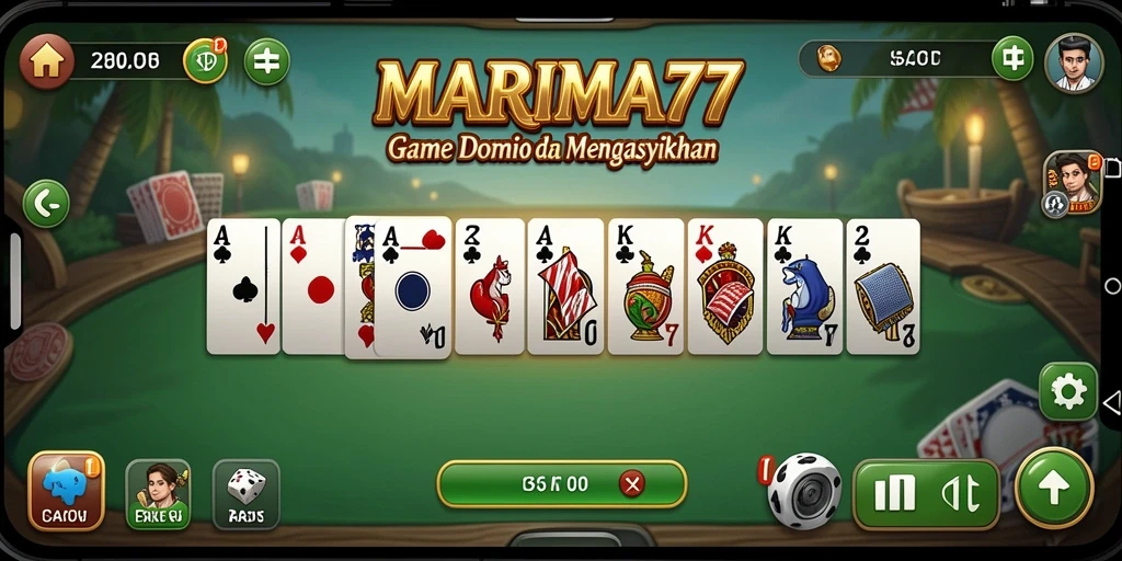 Tampilan gameplay <strong>MARIMA77</strong> yang menarik dan seru.