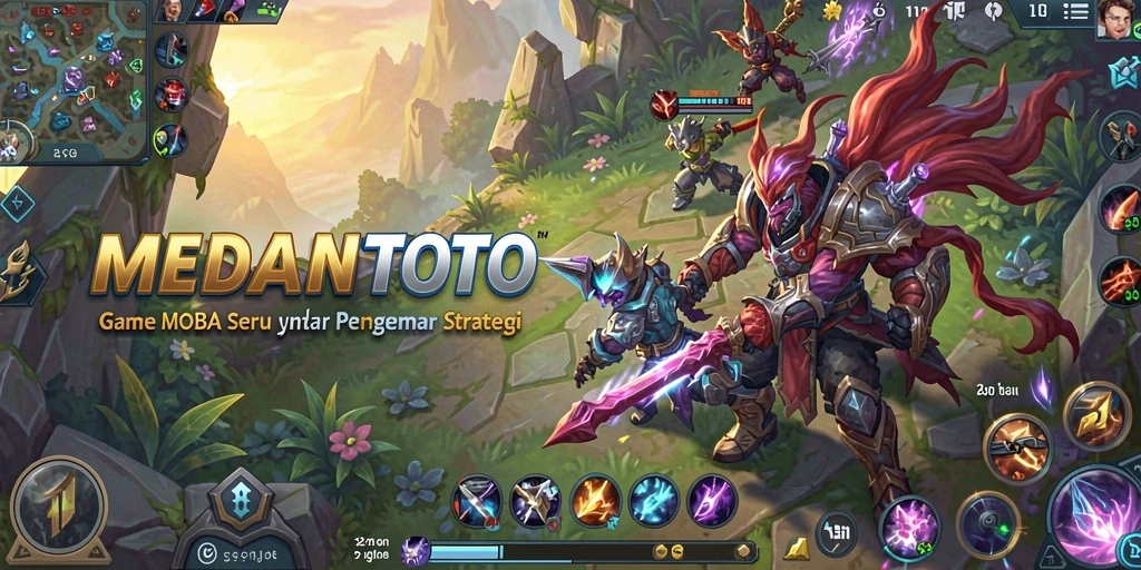 Tampilan grafis menakjubkan dalam gameplay MOBA.