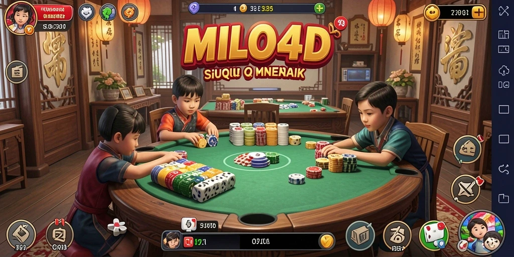 Gameplay seru QiuQiu di aplikasi MILO4D.