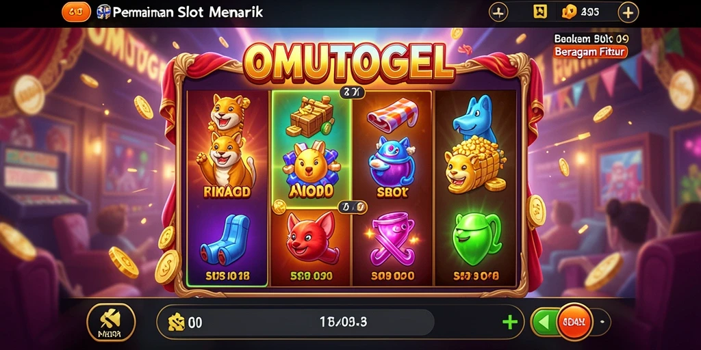 Tampilan screenshot gameplay menarik dari OMUTOGEL yang menunjukkan suasana permainan Slot.