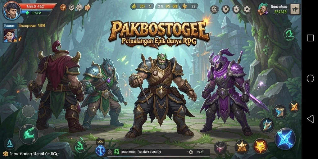 Tampilan gameplay PAKBOSTOGEL yang mendebarkan dalam dunia RPG.