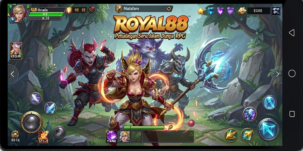 Tampilan gameplay menegangkan dalam dunia RPG yang penuh petualangan.
