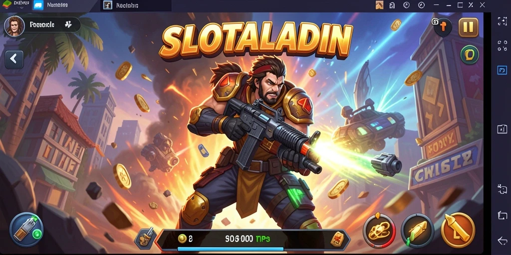 Tangkapan layar menampilkan momen seru dari gameplay SLOTALADIN.