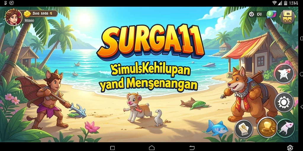 Tangkapan layar SURGA11 menampilkan aksi gameplay simulasi yang seru.