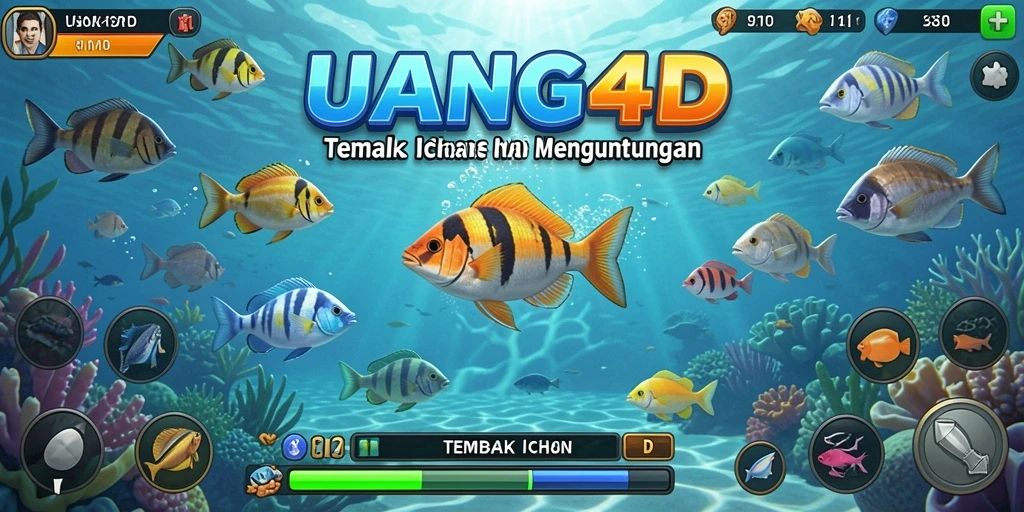 Screenshot gameplay Tembak Ikan UANG4D yang seru.