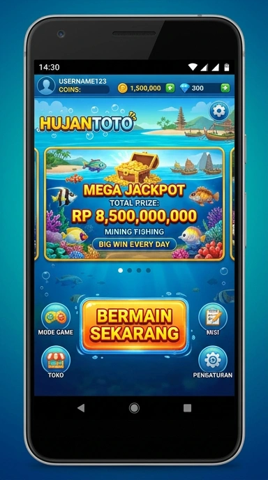 Proses unduh aplikasi cepat dan aman di Hujantoto.